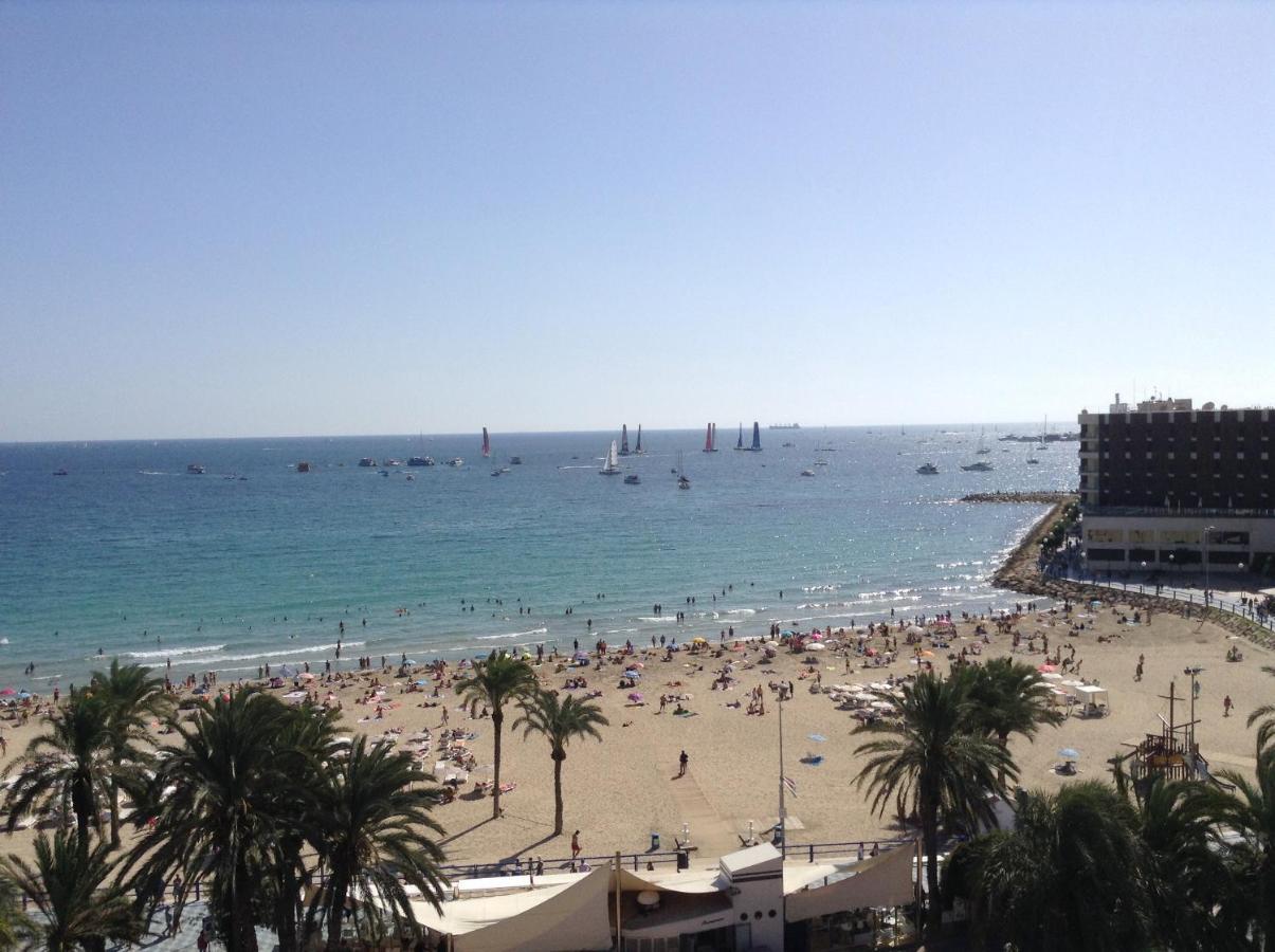 Apartamento Ático Loft en frente al mar terraza vista espectacular Alicante Exterior foto